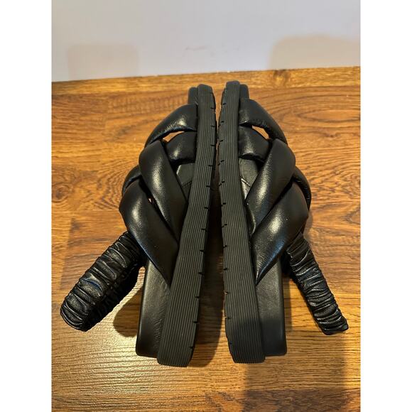 La Canadienne Redmond Leather Sandals – Black | Women’s Size 38.5 (US ~8) - Picture 6 of 9